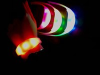 1000 adet - IŞIKLI LED BİLEKLİK-AYARLANABİLİR KORDON 6 FARKLI MOD ÖZELLİKLİ